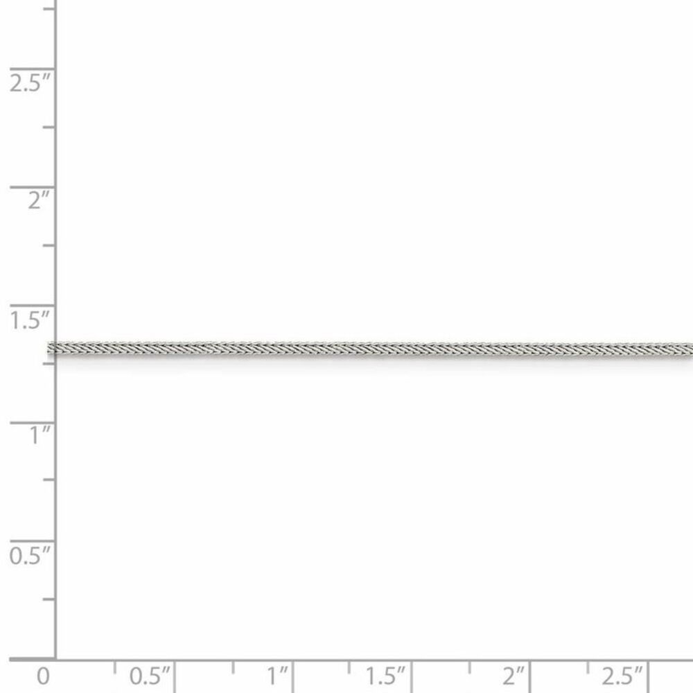Sterling Silver Rutgers Small Initial R Circle Necklace - 24 Inch - Picture 4 of 8